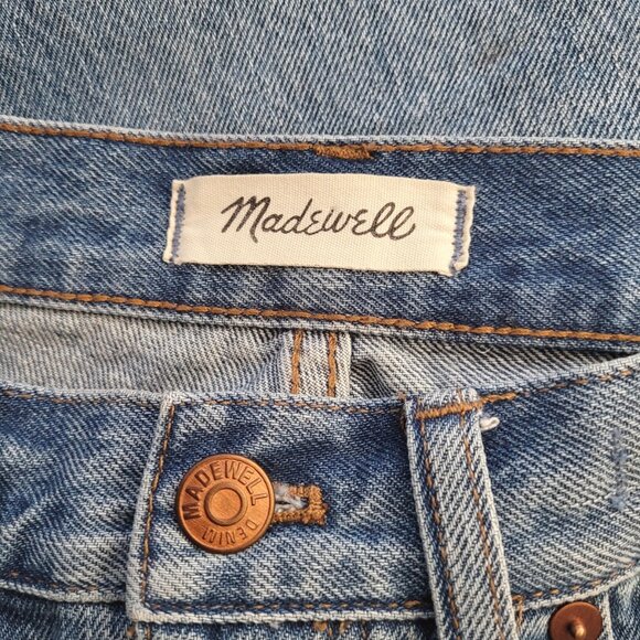 Madewell Jeans Womens Size 27 Classic Straight High Rise Crop Distressed - Picture 11 of 12